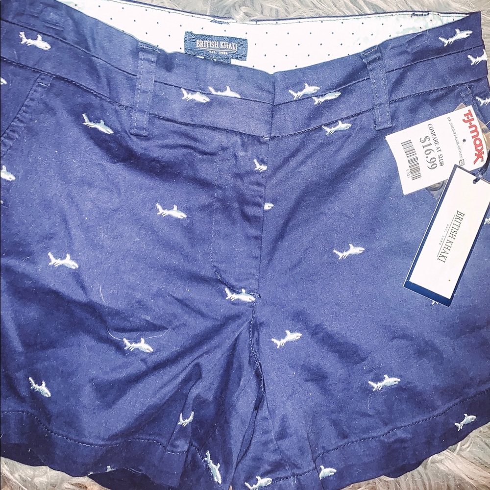 British khaki shorts